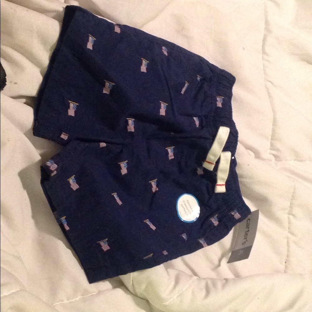 NWT Boys American flag shorts